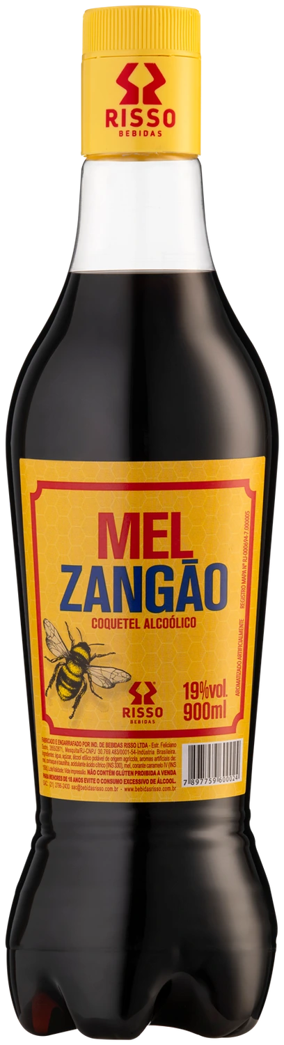 Garrafa PET de Mel Zangão, coquetel alcoólico de mel da Risso