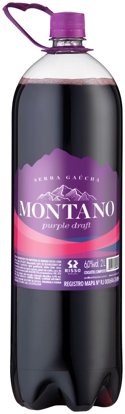 Garrafa PET de Montano Purple Draft, chopp de vinho