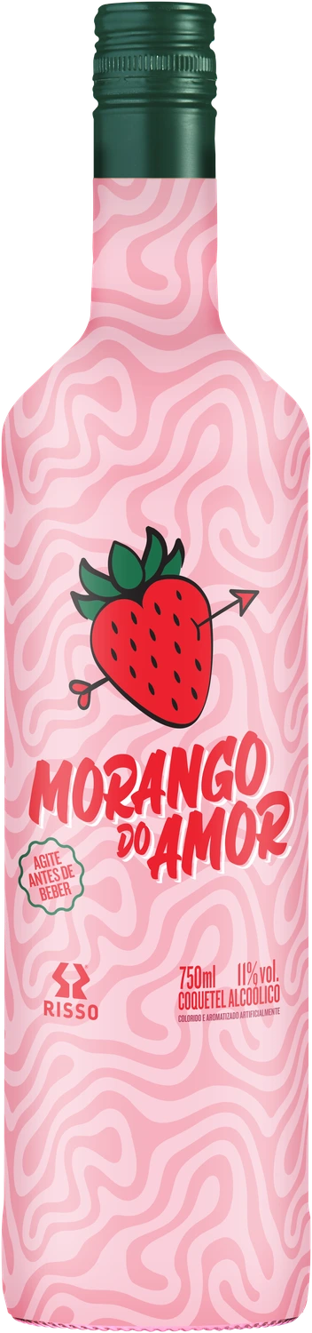Garrafa de coquetel Morango do Amor da Risso